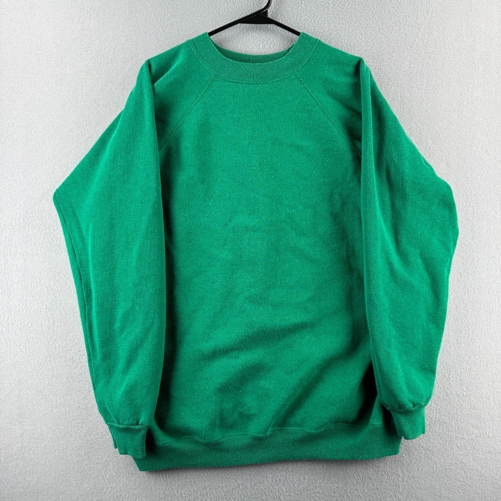 Vintage Hanes Sweatshirt Mens 2XL Big Crewneck 90s Made in USA Pullover Blank‎